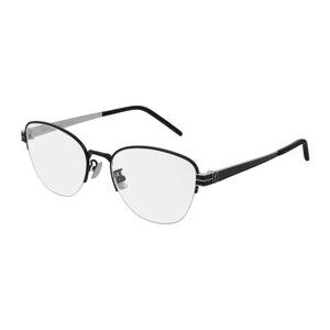 NEW SAINT LAURENT EYEGLASSES, SLM64 004 BLACK/SILVER WOMEN EYEWEAR SL M64 004